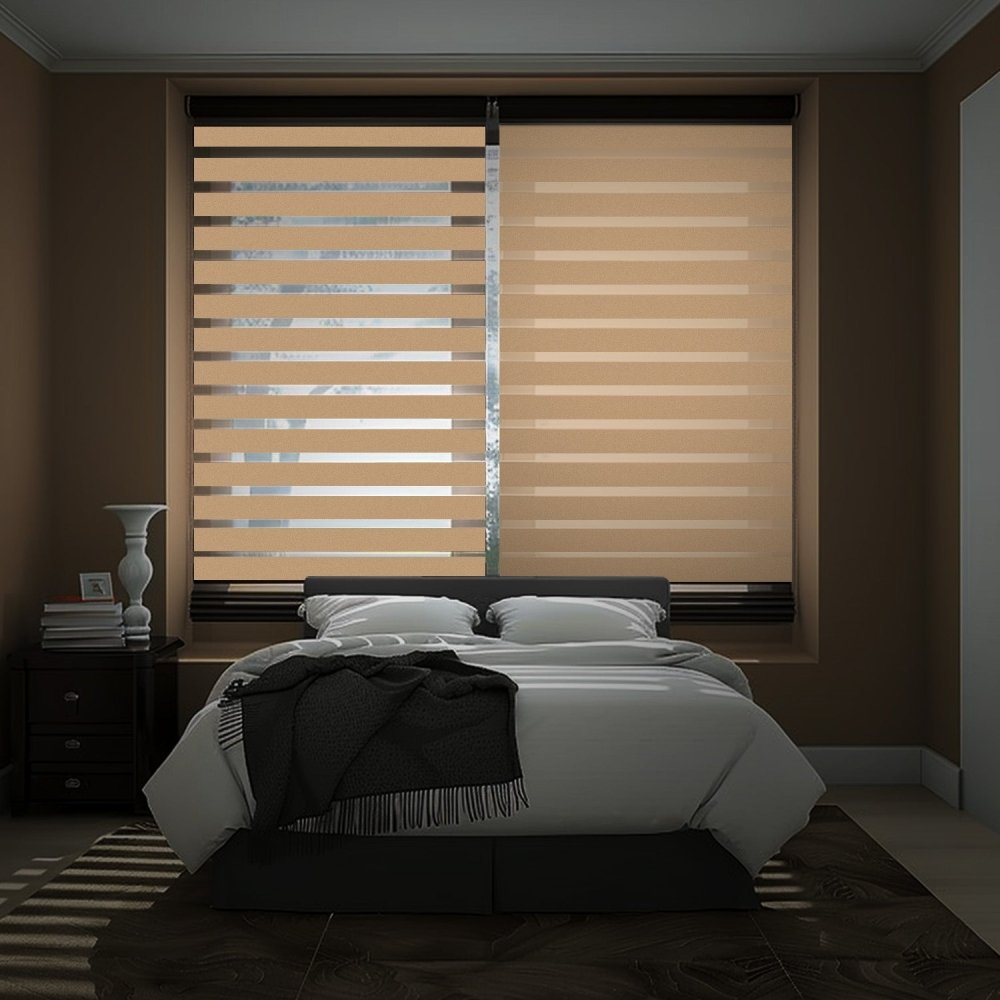 Elodie Custom Blackout and Waterproof Zebra Blinds - Deconovo US