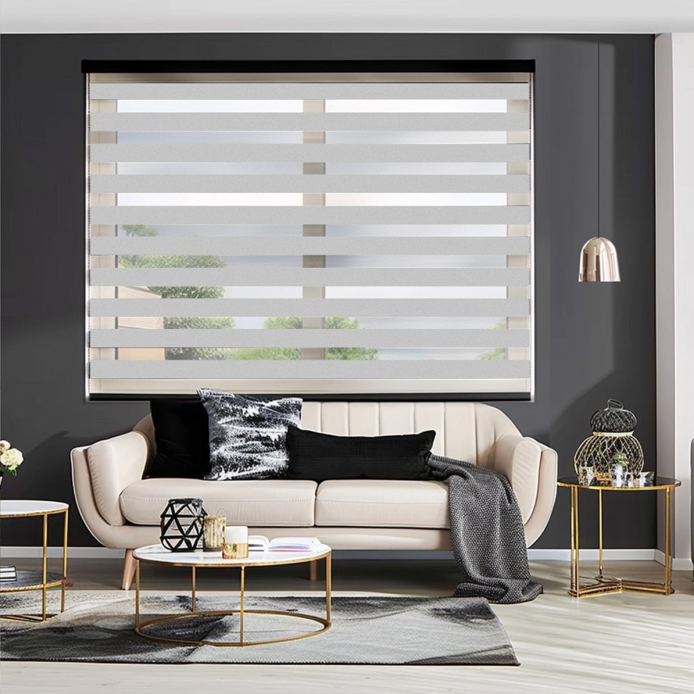 Elodie Custom Blackout and Waterproof Zebra Blinds - Deconovo US
