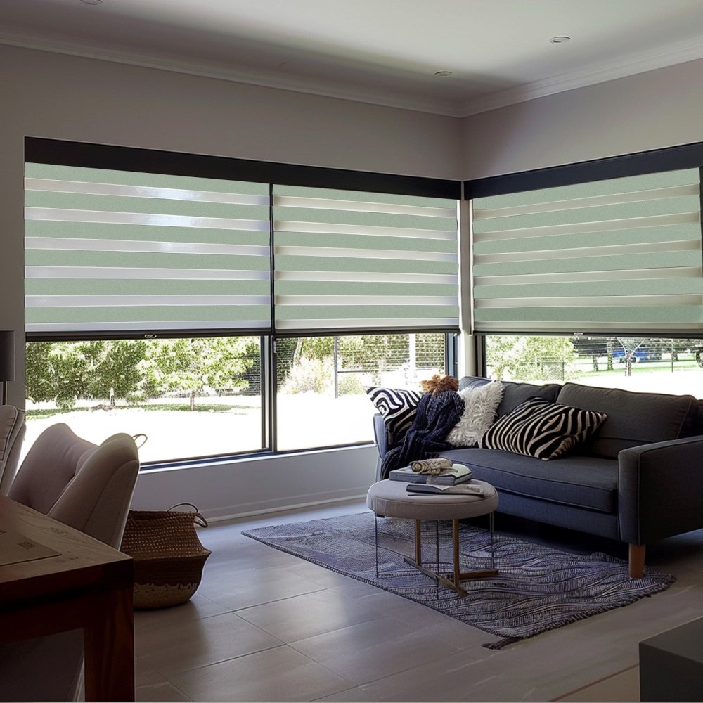 Elodie Custom Blackout and Waterproof Zebra Blinds - Deconovo US