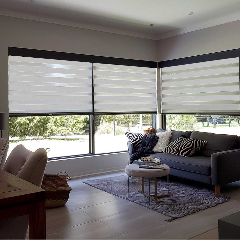 Elodie Custom Blackout and Waterproof Zebra Blinds - Deconovo US