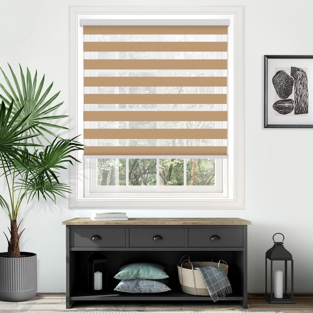 Elodie Custom Blackout and Waterproof Zebra Blinds - Deconovo US