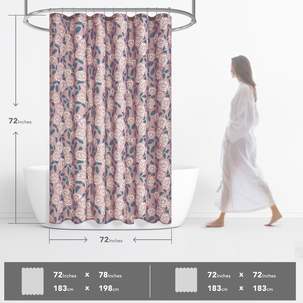 Envogue Bouguet Shower Curtains - Deconovo US