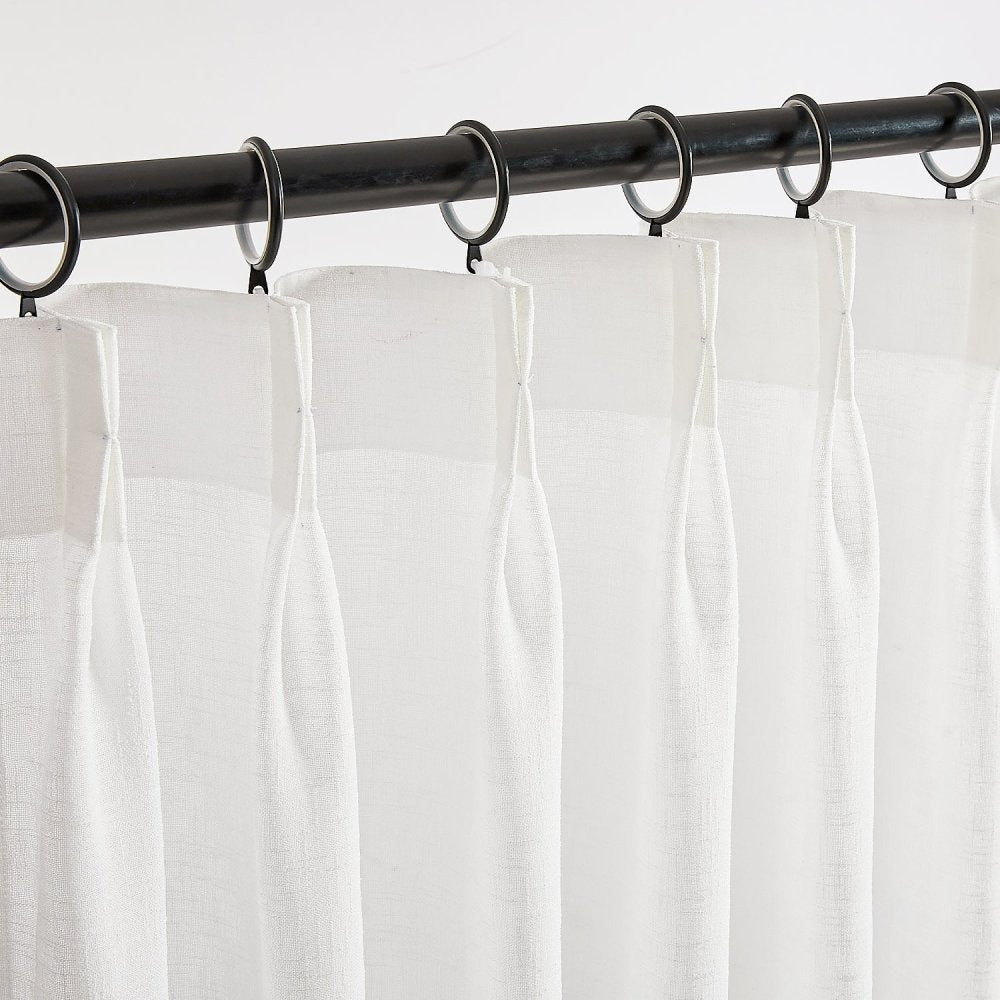 Eunice Turkish Rustic Heavy Linen Sheer Curtains - Deconovo US