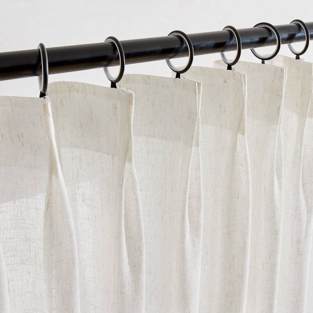 Eunice Turkish Rustic Heavy Linen Sheer Curtains - Deconovo US