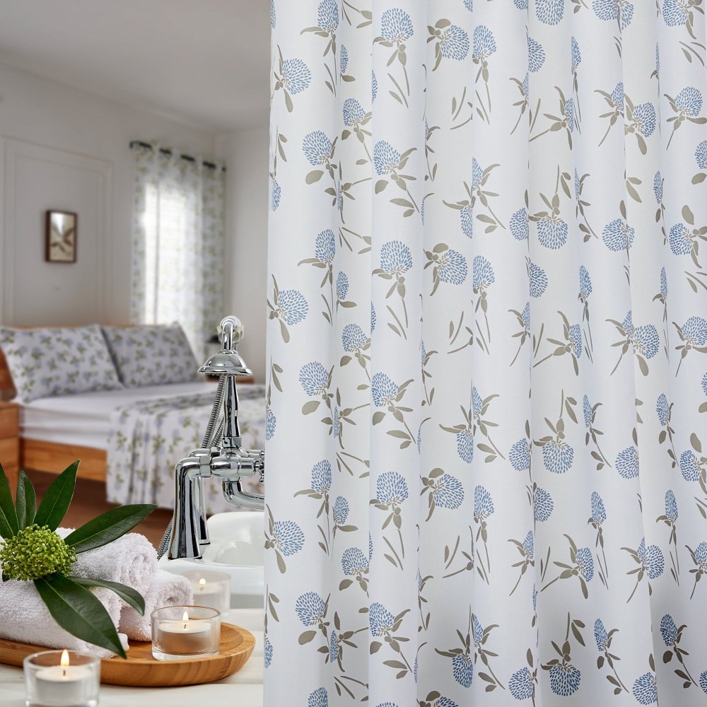 Farmhouse Happy Shower Curtains - Deconovo US