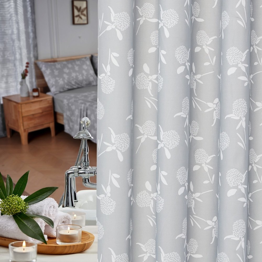 Farmhouse Happy Shower Curtains - Deconovo US