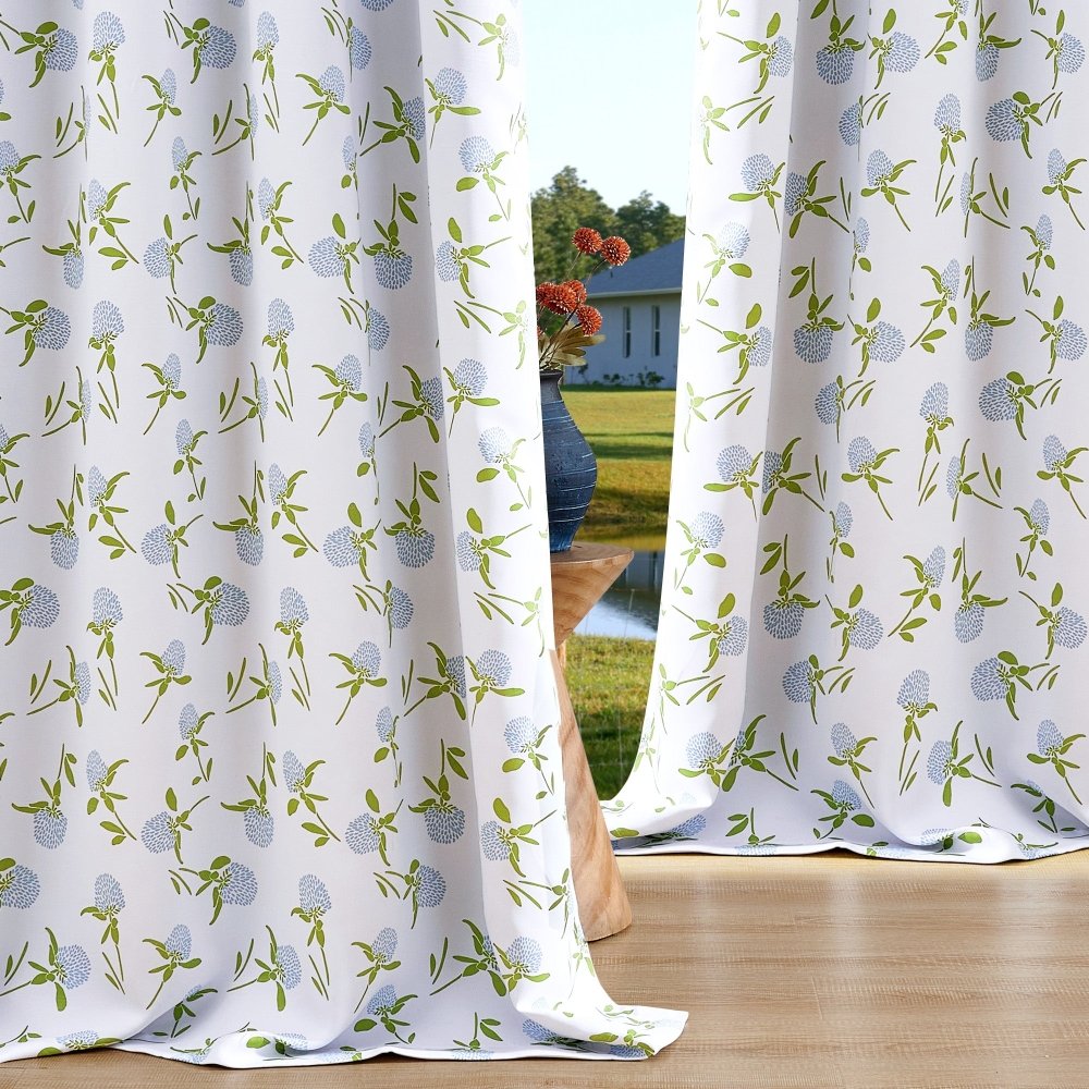 Farmhouse Happy Thermal Blackout Curtains - Deconovo US
