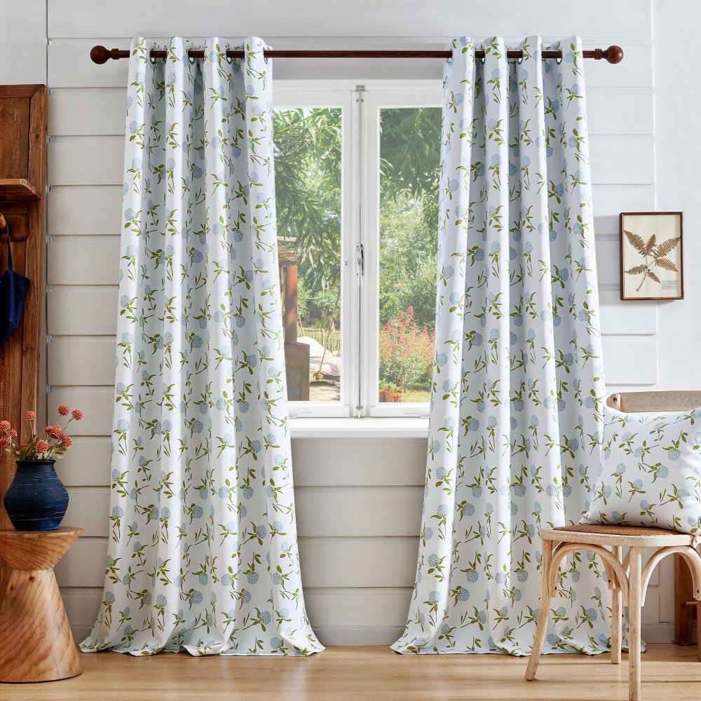 Farmhouse Happy Thermal Blackout Curtains - Deconovo US