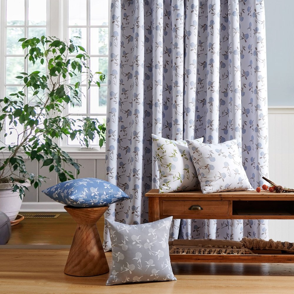 Farmhouse Happy Thermal Blackout Curtains - Deconovo US