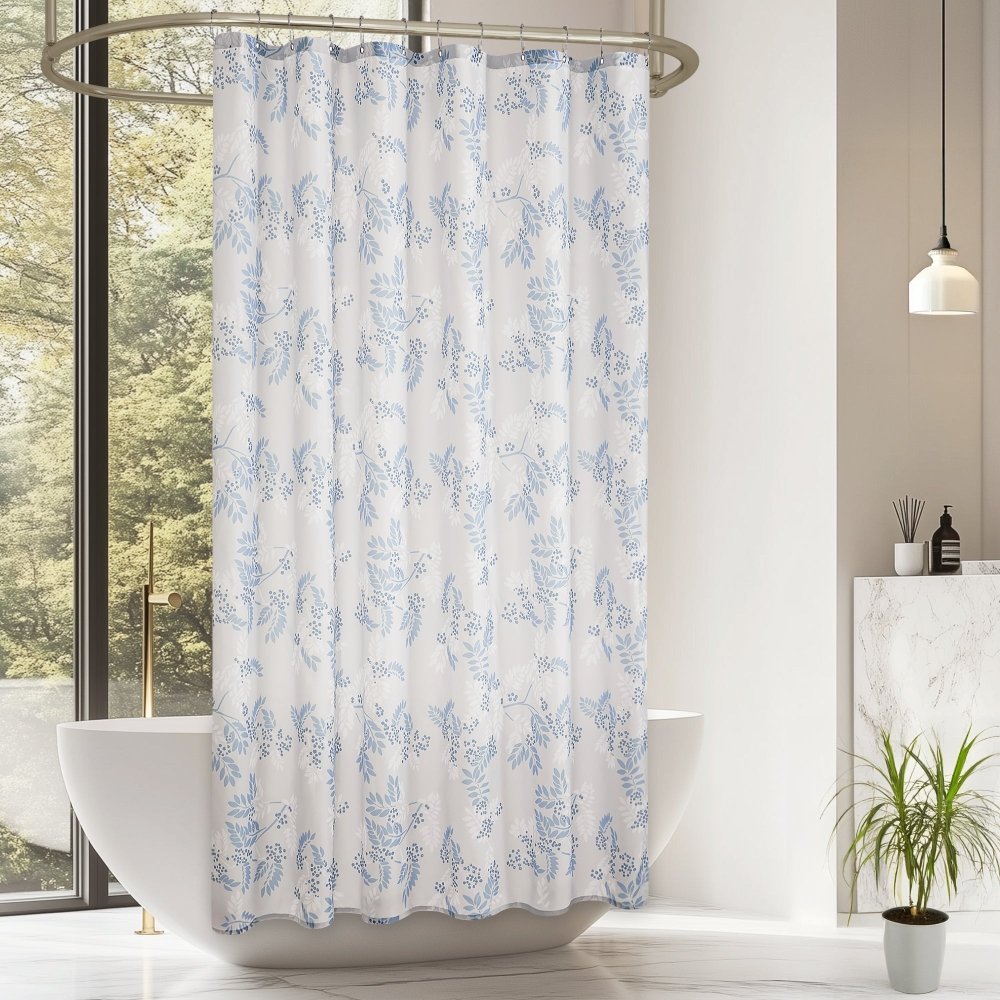 Farmhouse Mountain Ash Shower Curtains - Deconovo US