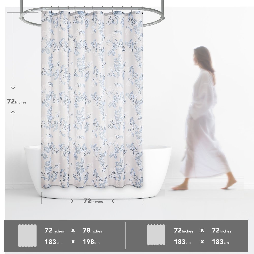 Farmhouse Mountain Ash Shower Curtains - Deconovo US
