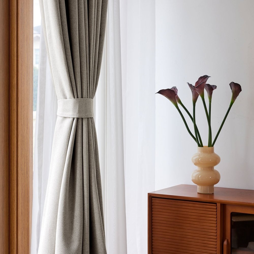 Joyce Custom Solid Color Carnival Blackout Curtains - Deconovo US