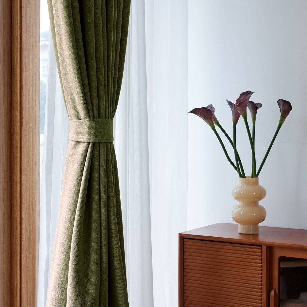 Joyce Custom Solid Color Carnival Blackout Curtains - Deconovo US