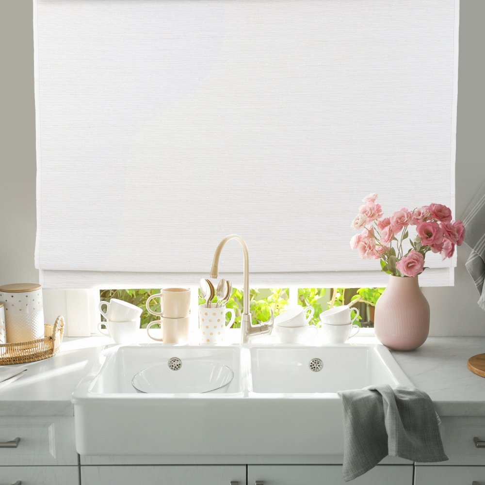 Lan Custom Natural Ramie Bamboo Woven Shades - Deconovo US