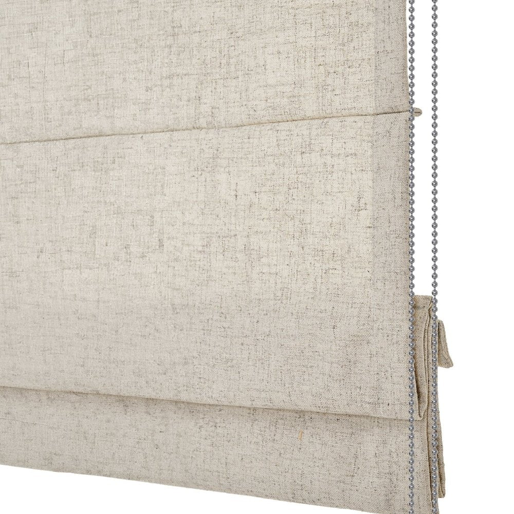 Lauretta Custom Linen Roman Shades Corded - Deconovo US