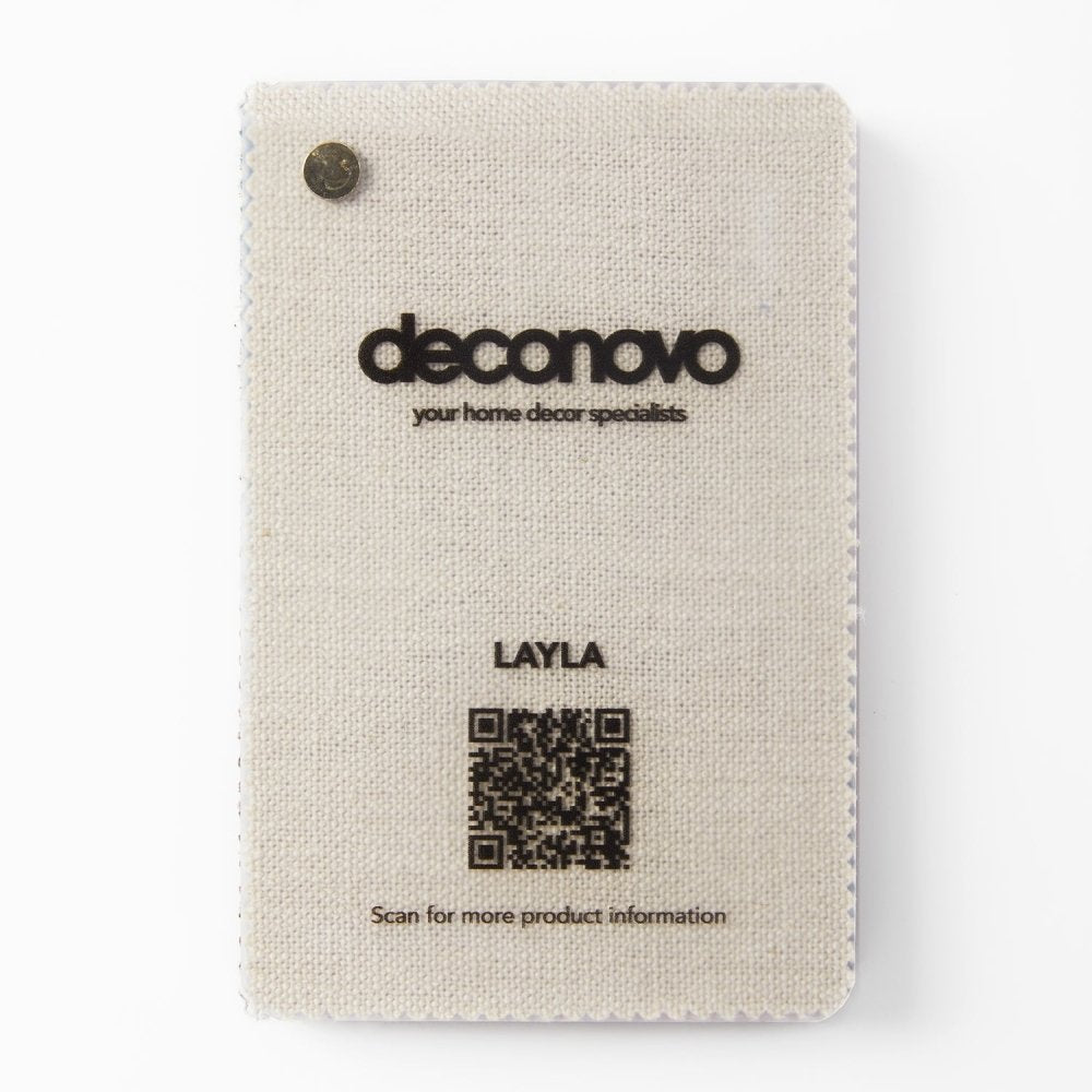 Layla Cotton Blackout Swatches Booklet - Deconovo US