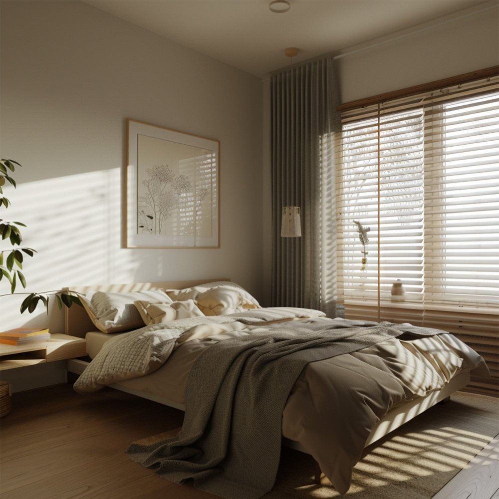 Maya Custom Wood Pattern Aluminum Venetian Blinds - Deconovo US