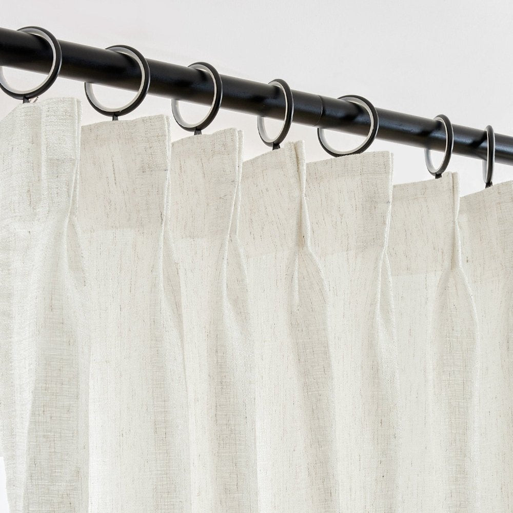 Mina Softened Heavy Linen Custom Sheer Curtains - Deconovo US
