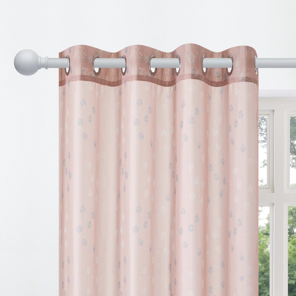 Modern Cubic Play Sheer Curtains - Deconovo US