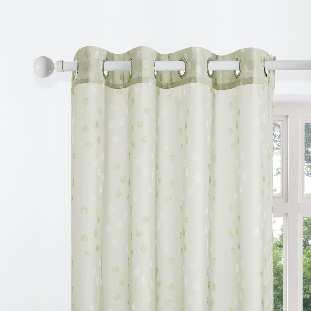 Modern Cubic Play Sheer Curtains - Deconovo US