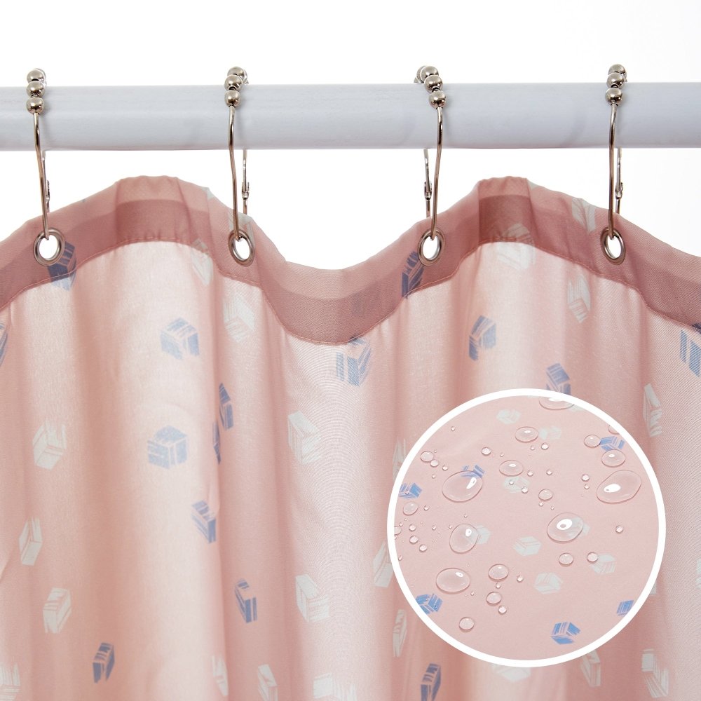 Modern Cubic Play Shower Curtains - Deconovo US