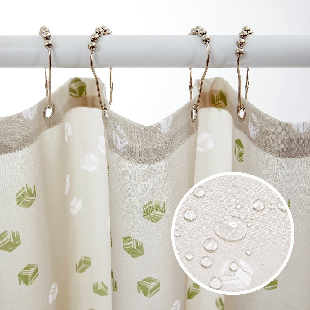 Modern Cubic Play Shower Curtains - Deconovo US