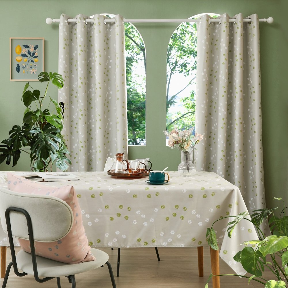 Modern Cubic Play Thermal Blackout Curtains - Deconovo US