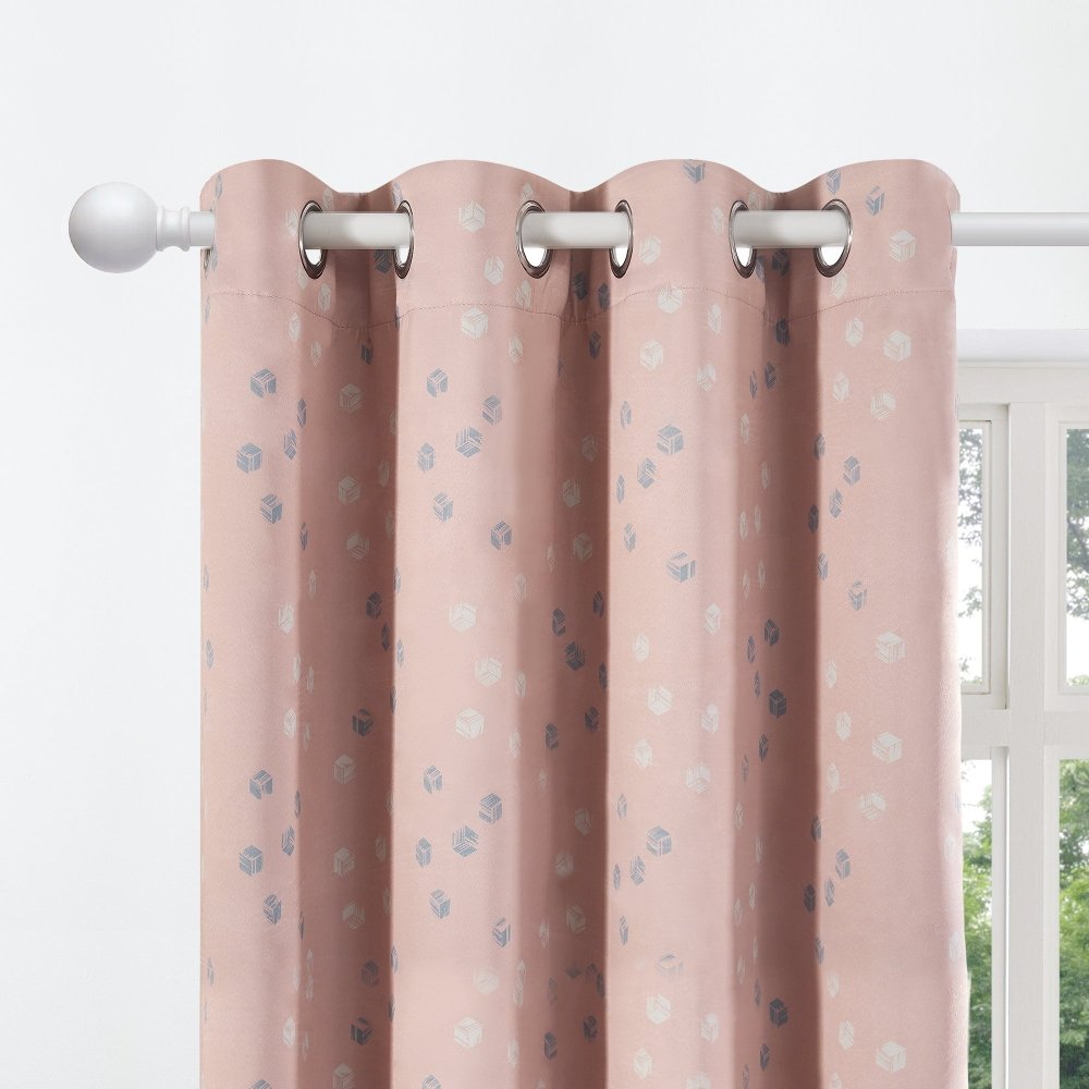 Modern Cubic Play Thermal Blackout Curtains - Deconovo US
