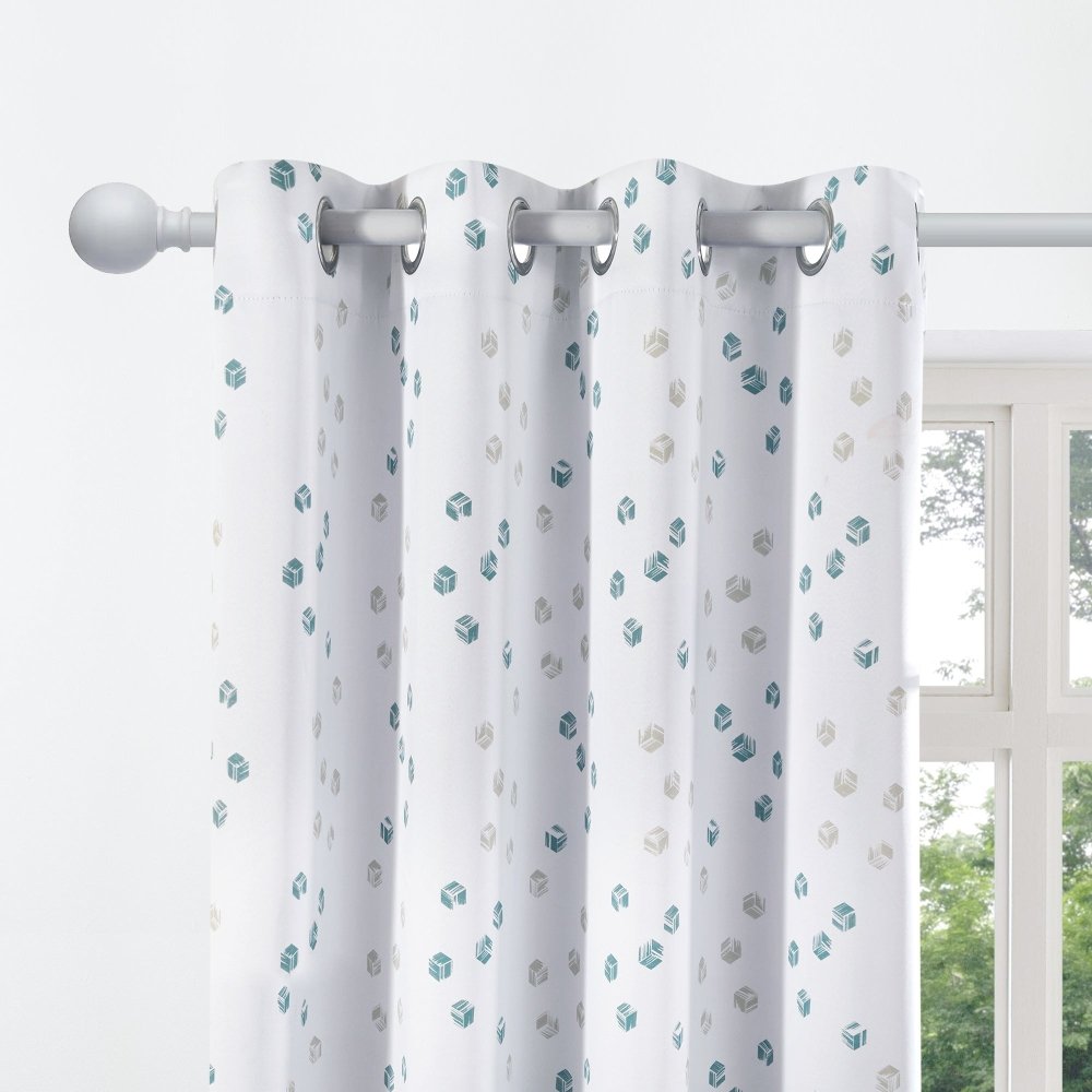 Modern Cubic Play Thermal Blackout Curtains - Deconovo US