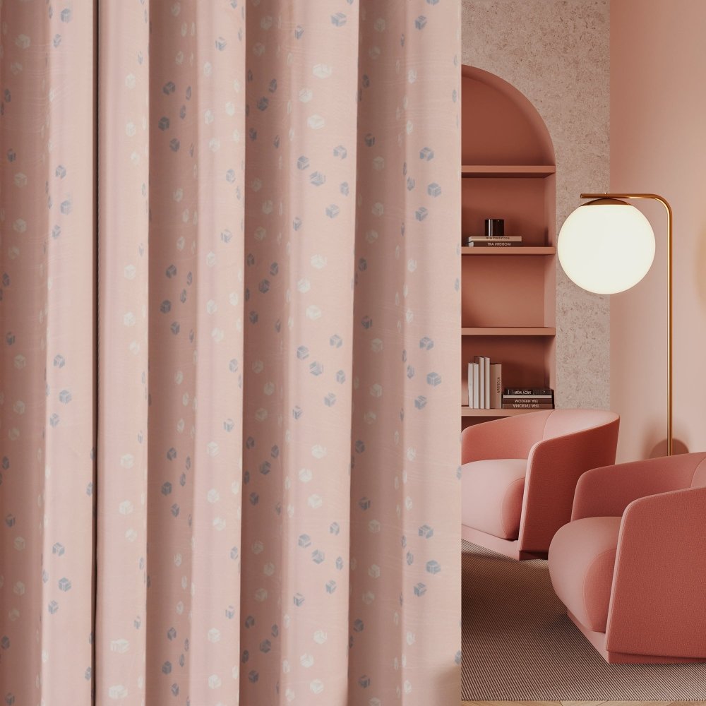 Modern Cubic Play Thermal Blackout Curtains - Deconovo US