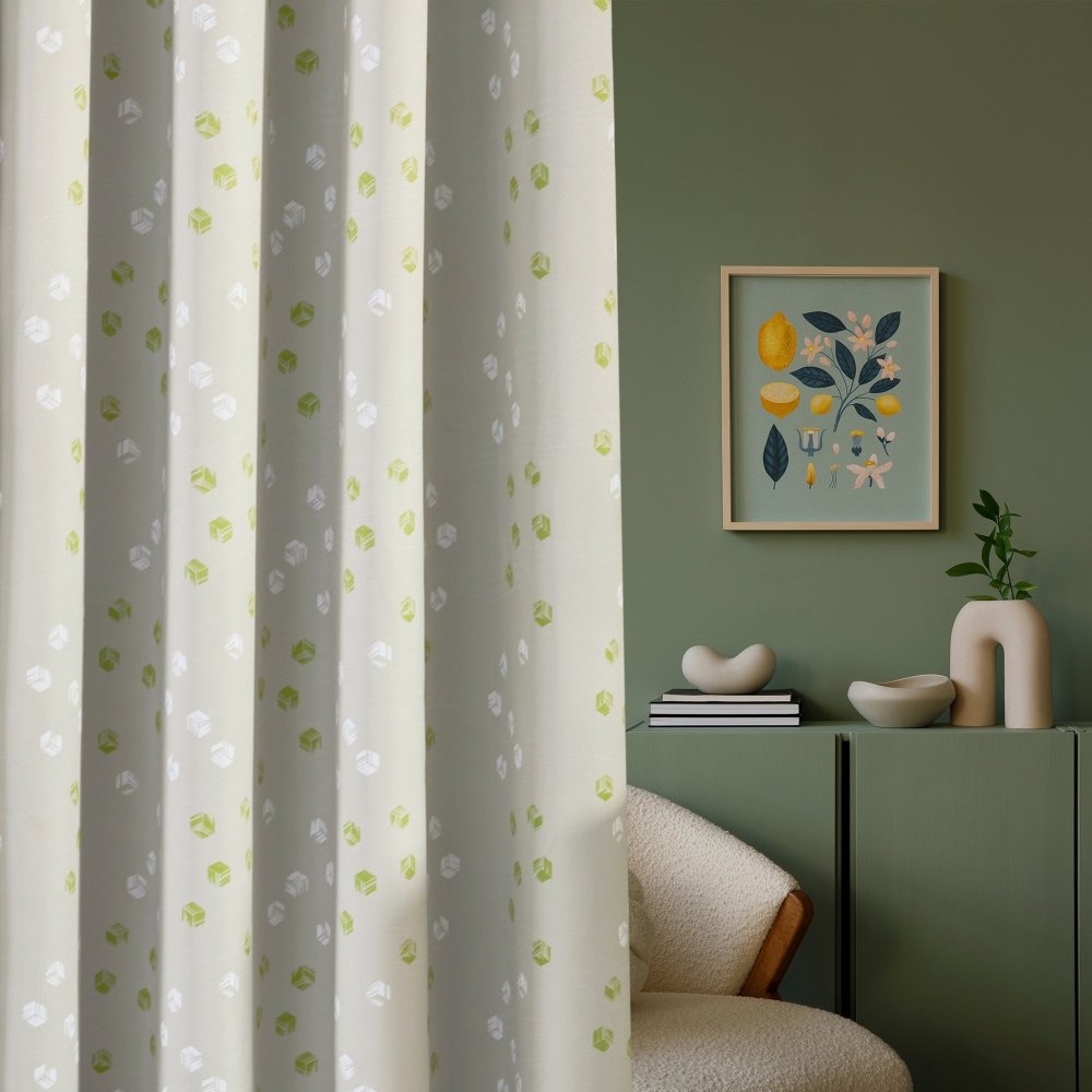 Modern Cubic Play Thermal Blackout Curtains - Deconovo US