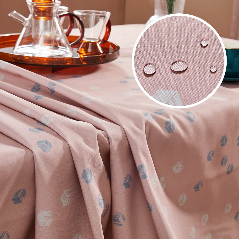 Modern Cubic Play Waterproof Tablecloth - Deconovo US