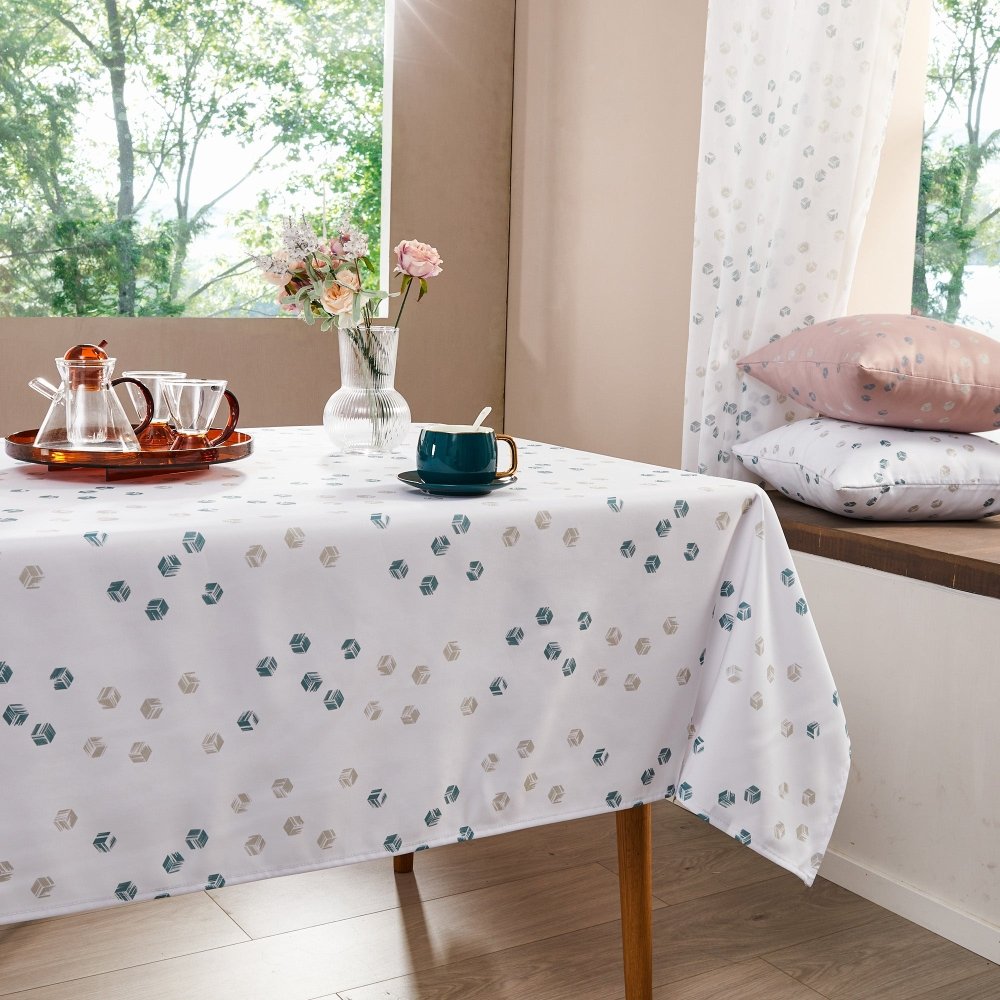 Modern Cubic Play Waterproof Tablecloth - Deconovo US