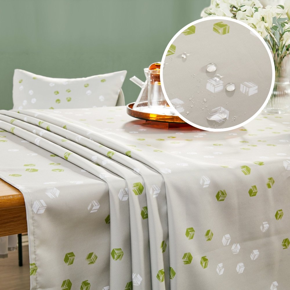 Modern Cubic Play Waterproof Tablecloth - Deconovo US
