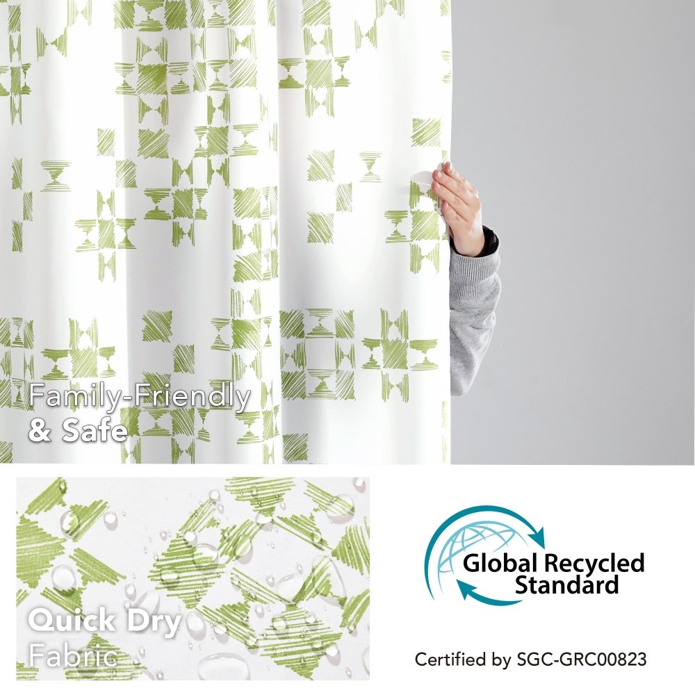 Modern Patchwork Shower Curtains - Deconovo US