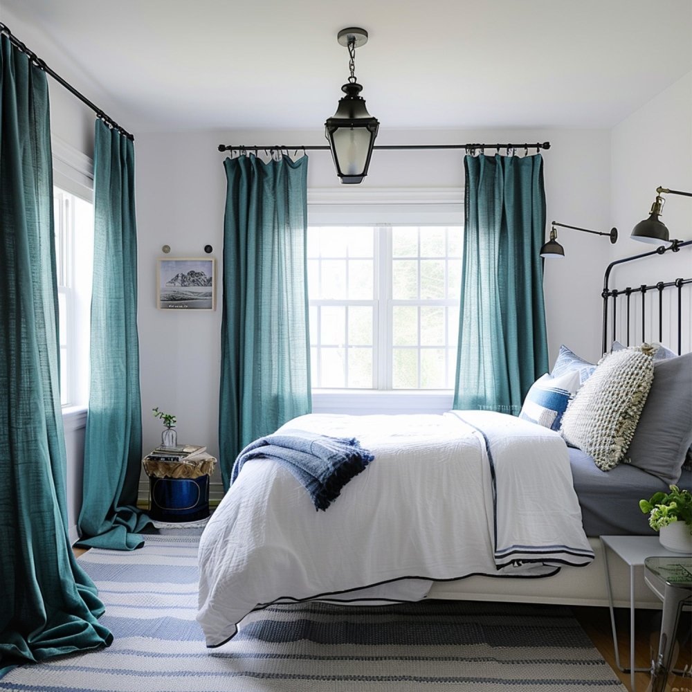Olivia Custom Linen Blackout Curtains - Deconovo US