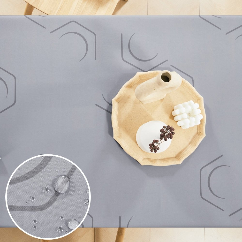 Pure Hexagon Tablecloth - Deconovo US