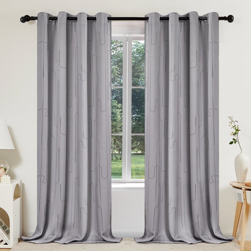 Pure Morning Haze Blackout Curtains - Deconovo US