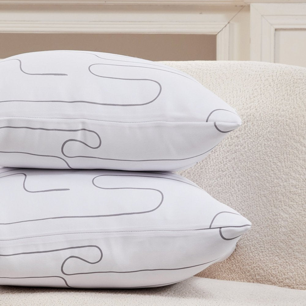 Pure Morning Haze Cushion Covers - Deconovo US