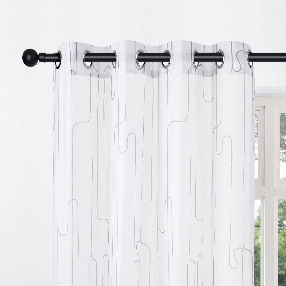 Pure Morning Haze Sheer Curtains - Deconovo US