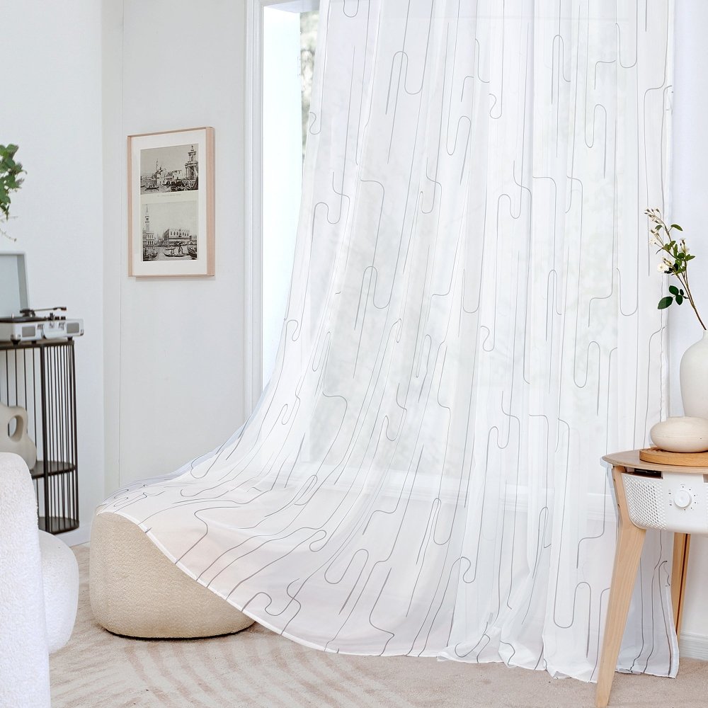 Pure Morning Haze Sheer Curtains - Deconovo US