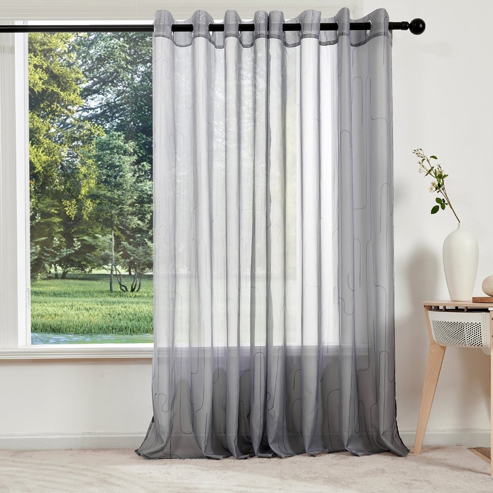 Pure Morning Haze Sheer Curtains - Deconovo US