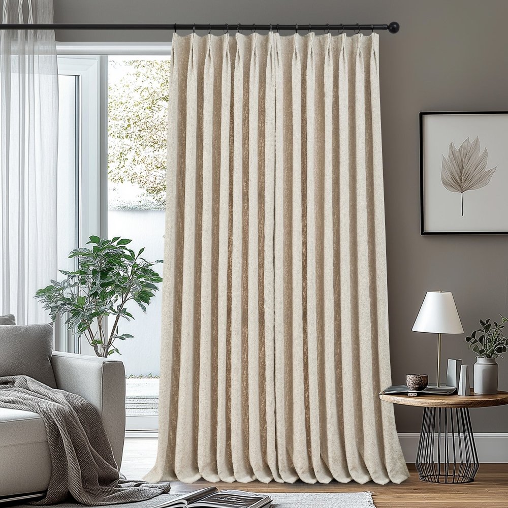 Salome Textured Jacquard Blackout Custom Curtains - Deconovo US