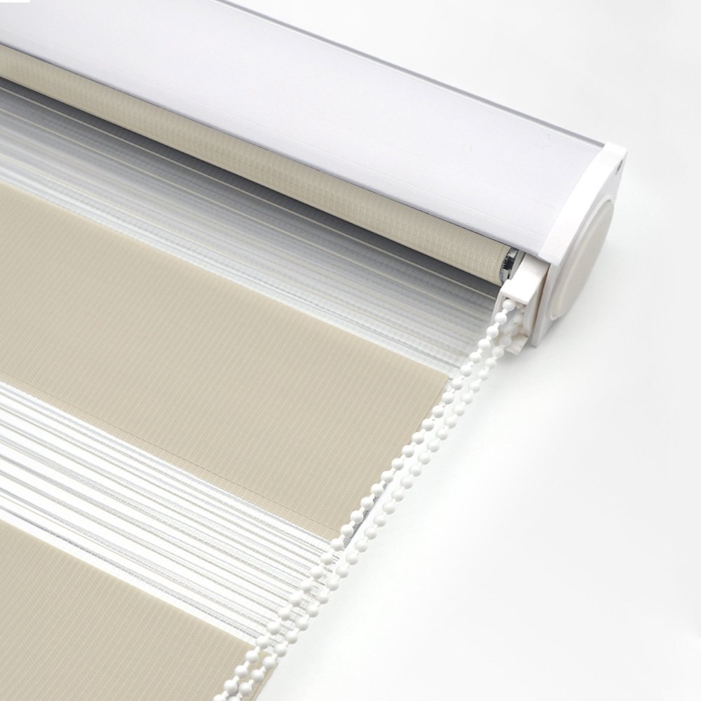 Sienna Custom Light Filtering Zebra Blinds - Deconovo US