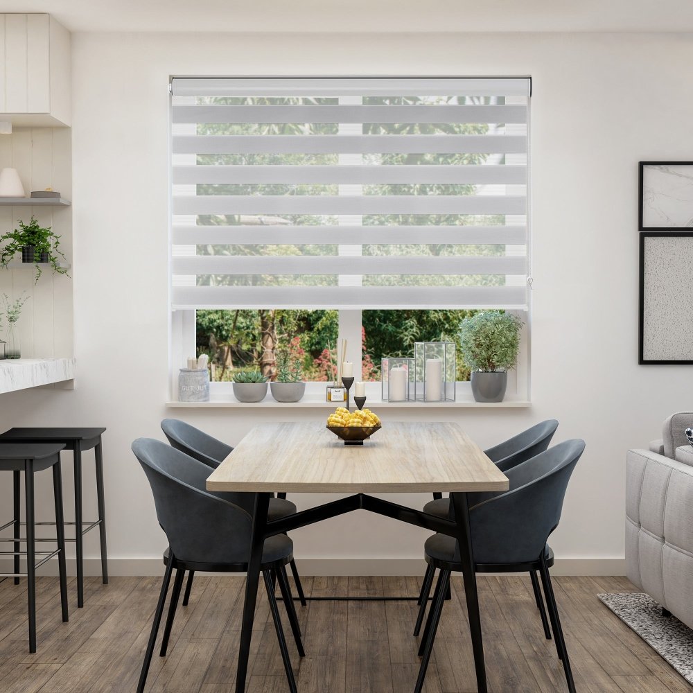 Sienna Custom Light Filtering Zebra Blinds - Deconovo US