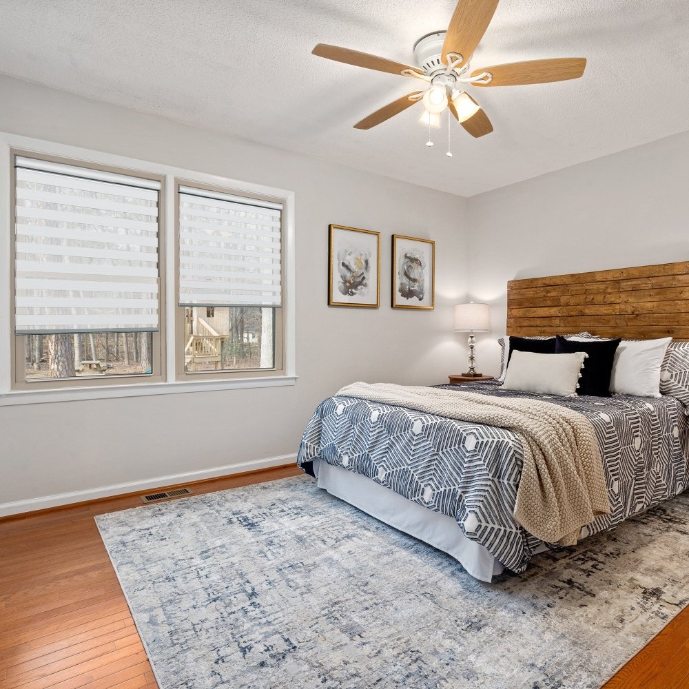 Sienna Custom Light Filtering Zebra Blinds - Deconovo US