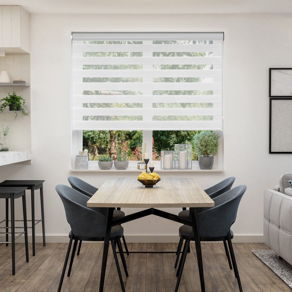 Sienna Custom Light Filtering Zebra Blinds - Deconovo US