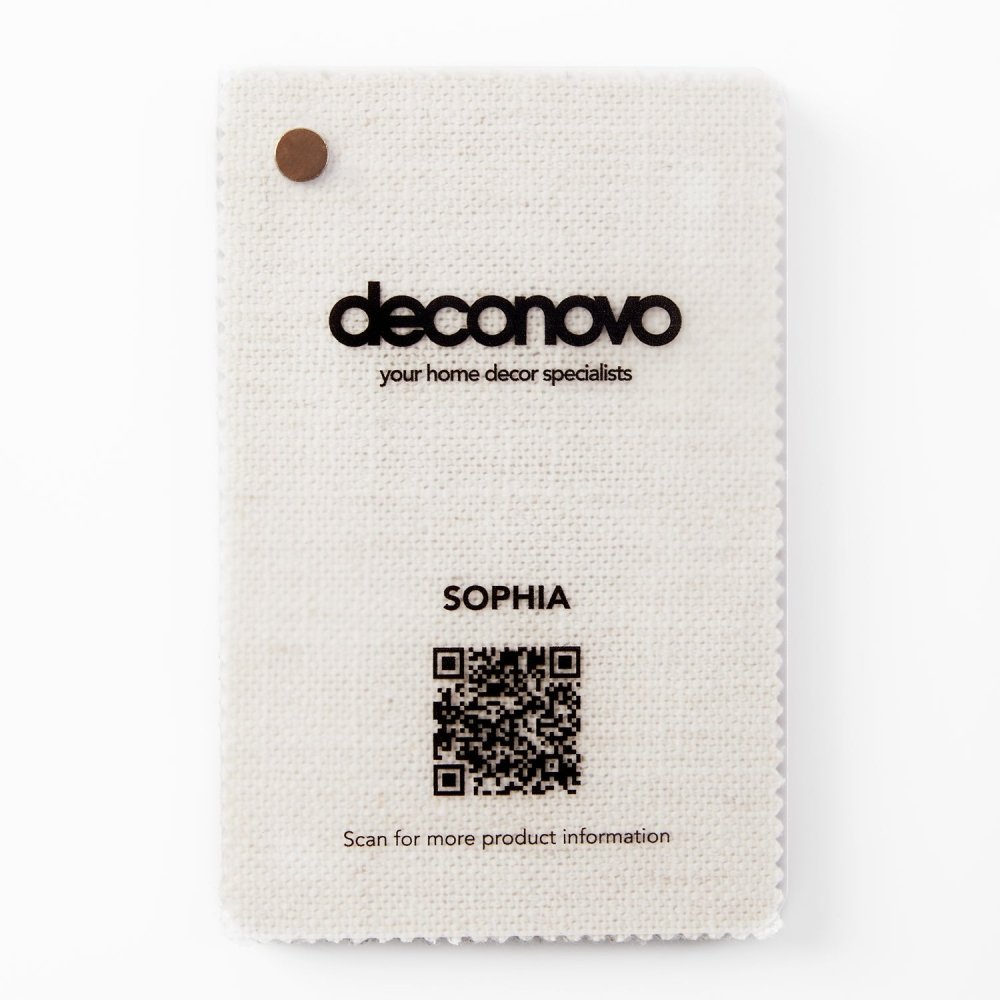 Sophia Linen Blackout Swatches Booklet - Deconovo US