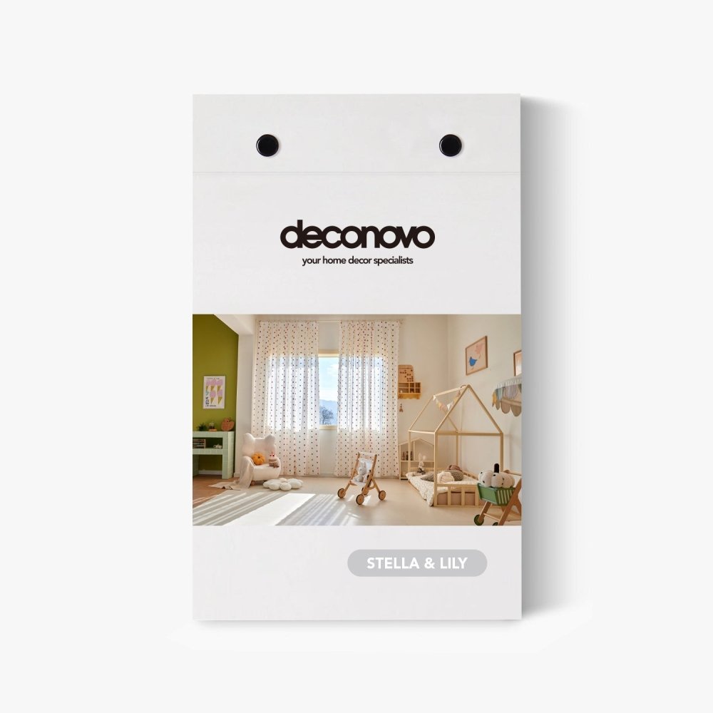 Stella & Lily Kids Sheer Curtains Swatches Booklet - Deconovo US