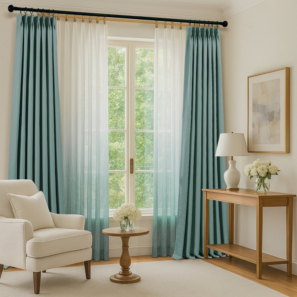 Valentina Gradient Sheer Curtains - Deconovo US